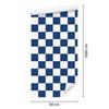 Blue and white checkerboard wallpaper for living room and bedroom 50x1000