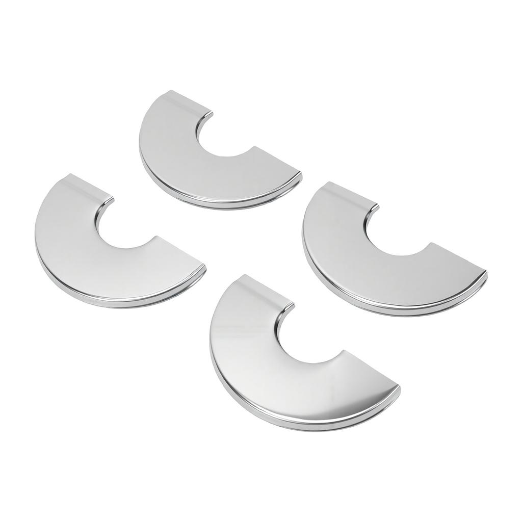 4pcs 24mm Wall Split Flange Self Adhesive Stainless Steel Round Split Flanges for Bathroom Kitchen