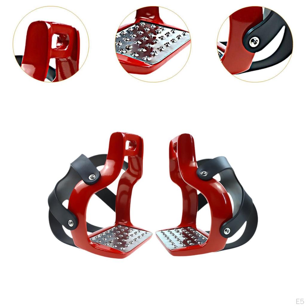 2 Pieces Horse Riding Stirrups Equestrian Equipment Accessories Replacement Outdoor Sports Repairing