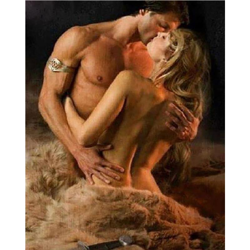 

5D DIY Алмазная картина Страстный для мужчин и женщин Алмазная вышивка Набор для вышивки крестом Горный хрусталь Мозаика Домашний декор Round 40x50cm