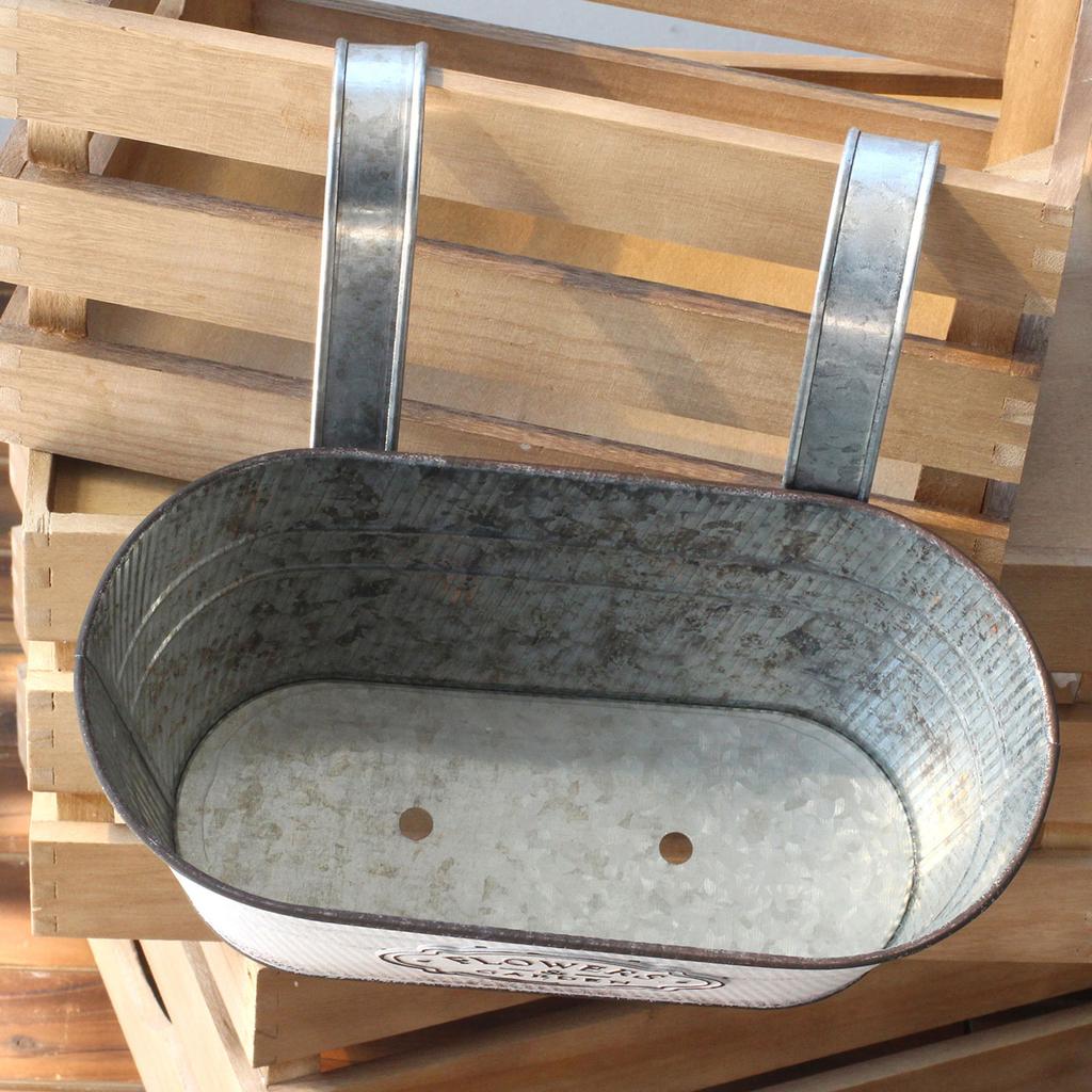 Závěsné květinové sukulenty květináče železné nástěnné vnitřní venkovní dekorace domácí zahrada Kovový kbelík květinový koš