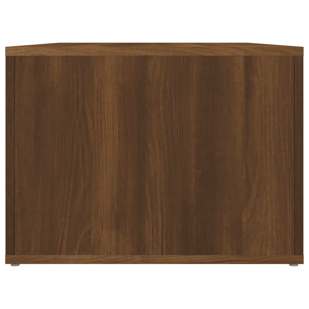 Vidaxl Coffee Table, Brown Oak, 80X50X36 Cm Wood-Based Material