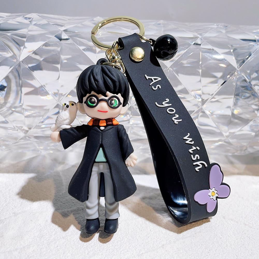 Adorable Harry Potter Hermione Keychain Cute Cartoon Keyring Car Bag Pendant Gift