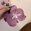 Spring/Summer New Butterfly Orchid Pearl Double Sided Grip Clip Super Fairy Head Back Shark Women's Spring Outing Hair Accessories