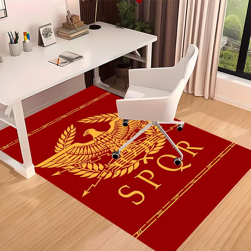 SPQR Roman Eagle Printed Absorbent Washable Carpet, Non-Slip Bathroom Mats, Kitchen Rugs, Yoga Mat,Living Room Entrance, Camping Picnic Rugs