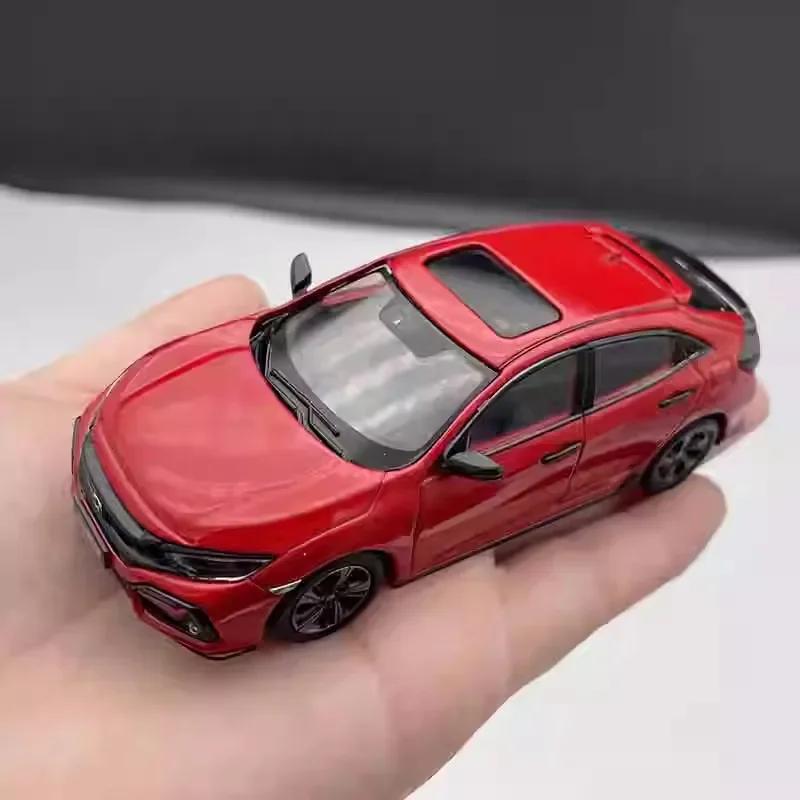 QLN2 1/43 Scale Honda Civic Hatchback 2023 Red Diecast Model Car Collection