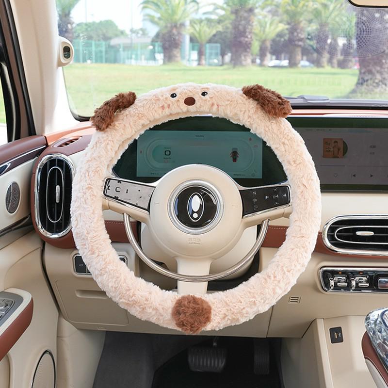 Plush Cartoon Car Neck and Lumbar Support Cushion
