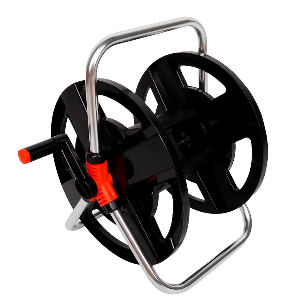 Water Pipe Car Roll for 35 Meters Water Pipes Storage Shelf Hose Reel Rope Storage Rack for Home Gardening Agriculture