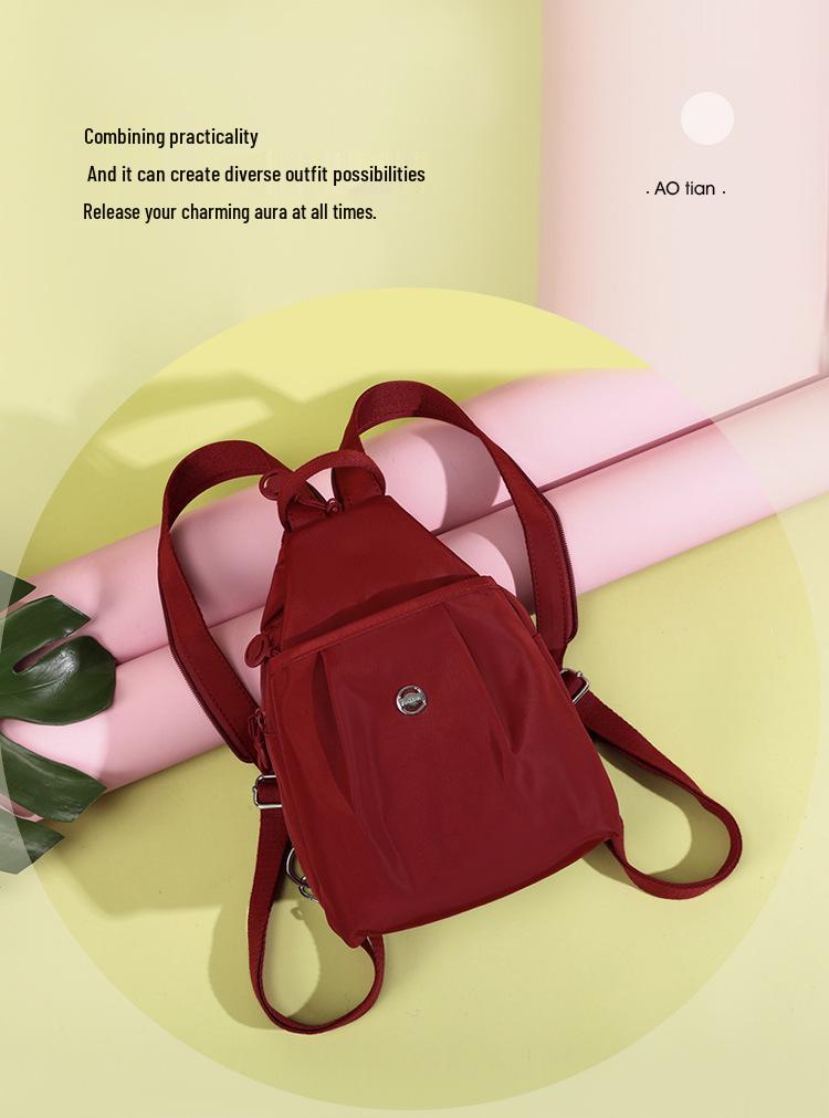 High-Value Multi-Layer Nylon Fashion Backpack - Versatile Single Shoulder Casual Women's Bag, Korean Style