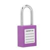 38mm   Padlock Insulating Industrial Plastic Nylon PA Steel for Chemical Electric Power Nuclear Energy(Purple )