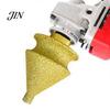 Quartz Drill Bit Diamond Chamfering for Grinder, 4-in-1 Hole Saw, Beveling Grinding Head Arc Trimming Chamfering/Hole Enlarging/Polishing/Arc