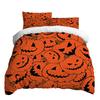 Halloween Three-piece Bedding Set Quilt Cover Pillowcase Brushed Fabric Thickened