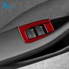 4pcs Real Soft Carbon Fiber Window Lifter Switch Sticker For Tesla Model 3 Highland 2024 2025 Trim Accessories