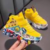 Children Sports Sneakers for Girls Kid Cartoon Graffiti Pattern Casual Shoes Boys Basketball Shoe Size26-37