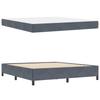 Bed Frame with Mattress Dark Grey 180 x 200 cm Fabric