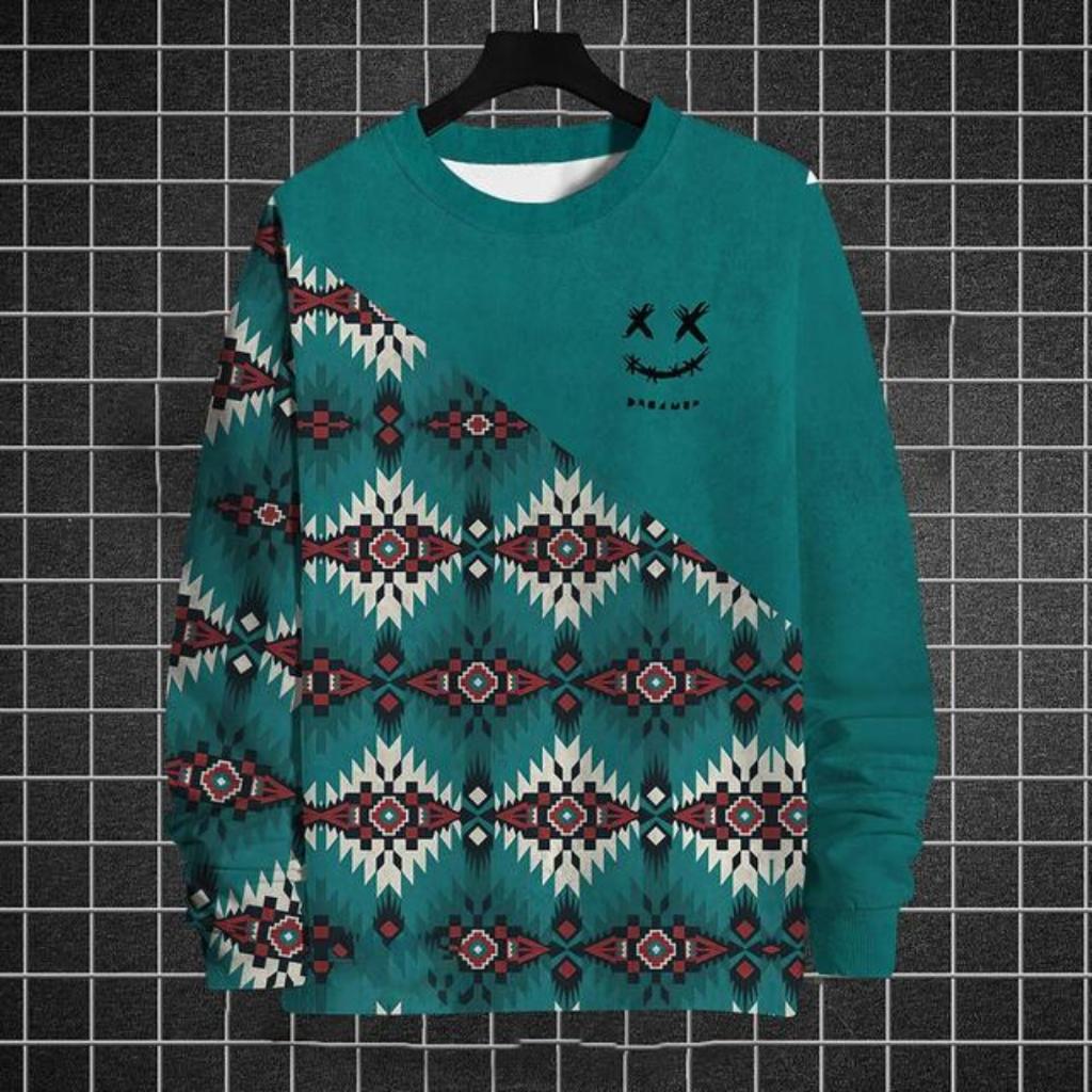 Funny Men's Sweatshirt Graphic Long Sleeve Tees Printing T-Shirts Autumn Casual Loose O-Neck Hoodies Oversized Men Clothing Tops