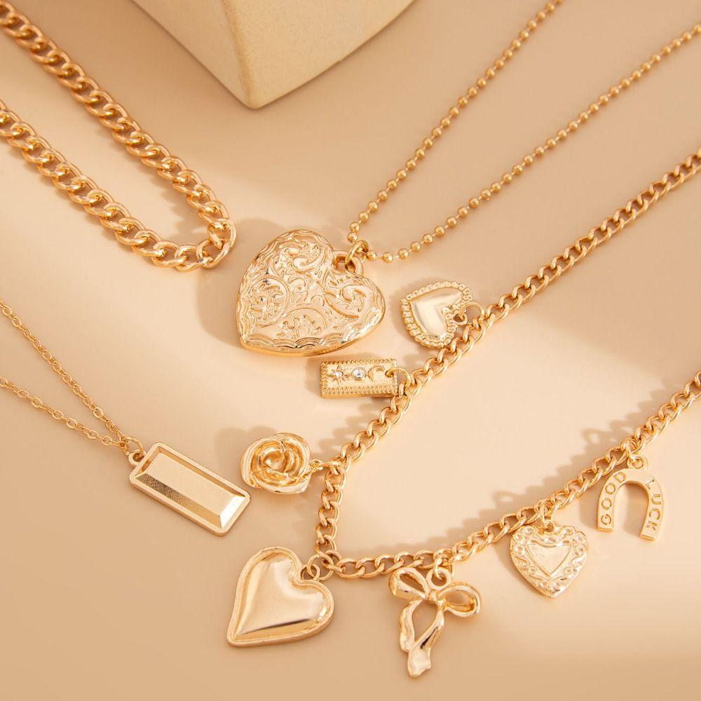 Mulitlayer Shell Multilayer Necklace Starfish Clavicle Chain Women Bohemia Style Necklace  Gifts