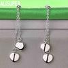 Exquisite 925 Sterling Silver Double Heart Pendant Earrings - Fashionable Gift Jewelry
