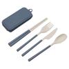 Portable Detachable Knife, Fork, Spoon and Chopsticks Set 4 Pieces Travel Folding Cutlery Picnic Cutlery Set Camping Cutlery Set