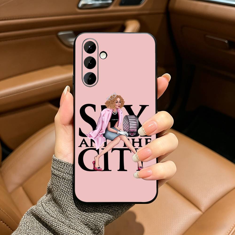 Sex And The City Phone Case For Samsung Galaxy A73,A71 A72,A70,A53,A52,A51,Soft Silicone Black Cover