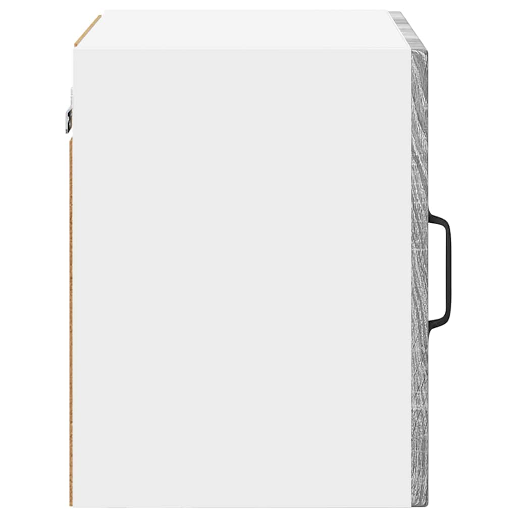 Wall Mounted Glass Cabinet PORTO Grey Sonoma 40 x 31 x 40 cm