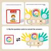 Montessori Toys for Kids Math Manipulatives with Clock Number Blocks Finger Counting Cards Educational Preschool Learning Toys