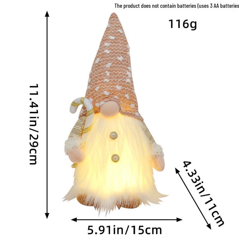 Christmas Rudolph Faceless Gnome Doll Decoration Standard