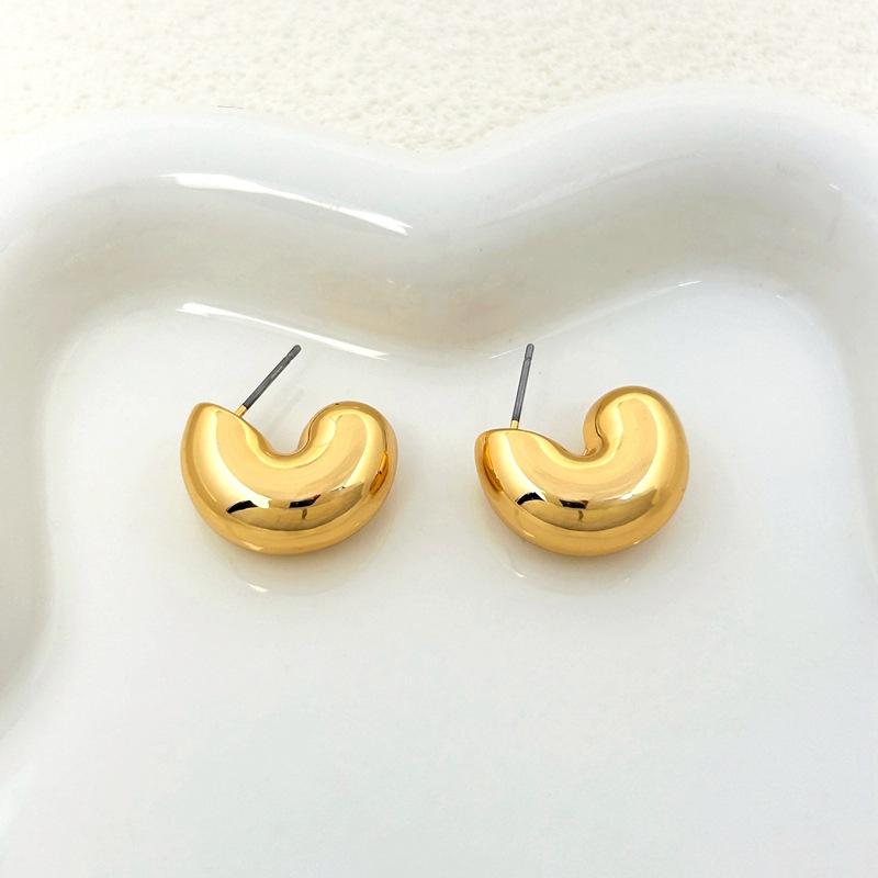 Personalized Simple Small Fragrant Design Stud Earrings золотой