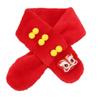 Children's Versatile Red Winter Scarf: Chinese New Year Style Plush Neck Gaiter for Boys and Girls