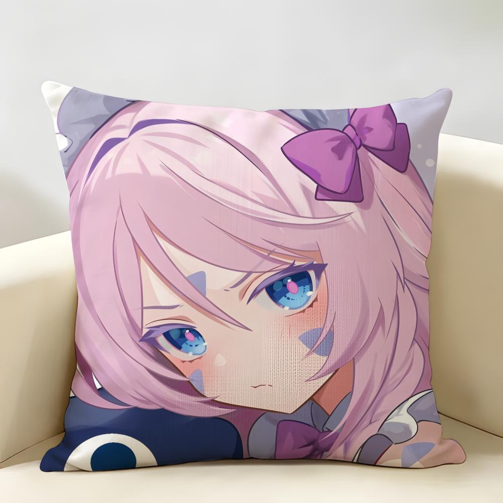 Genshin Impact Citlali Sexy Cushion Cover Natural Linen Organic Fabric DoubleSided Printing Room Sofa Decor Pillow Case