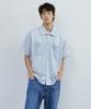 Endoor Needle Crochet 1/2 Shirt (Blue Bokashi)