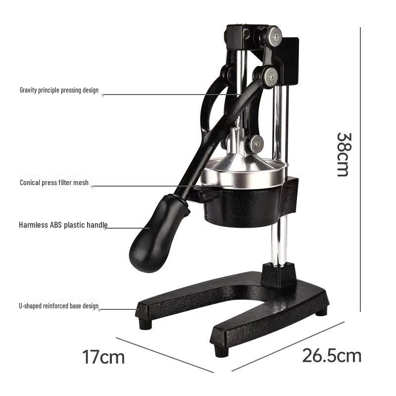 Stainless Steel 3D Orange Juice Hand Press Juicer for Street Vendors