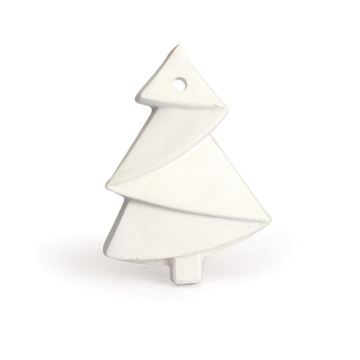 Objet en plâtre Noel Sapin Origami