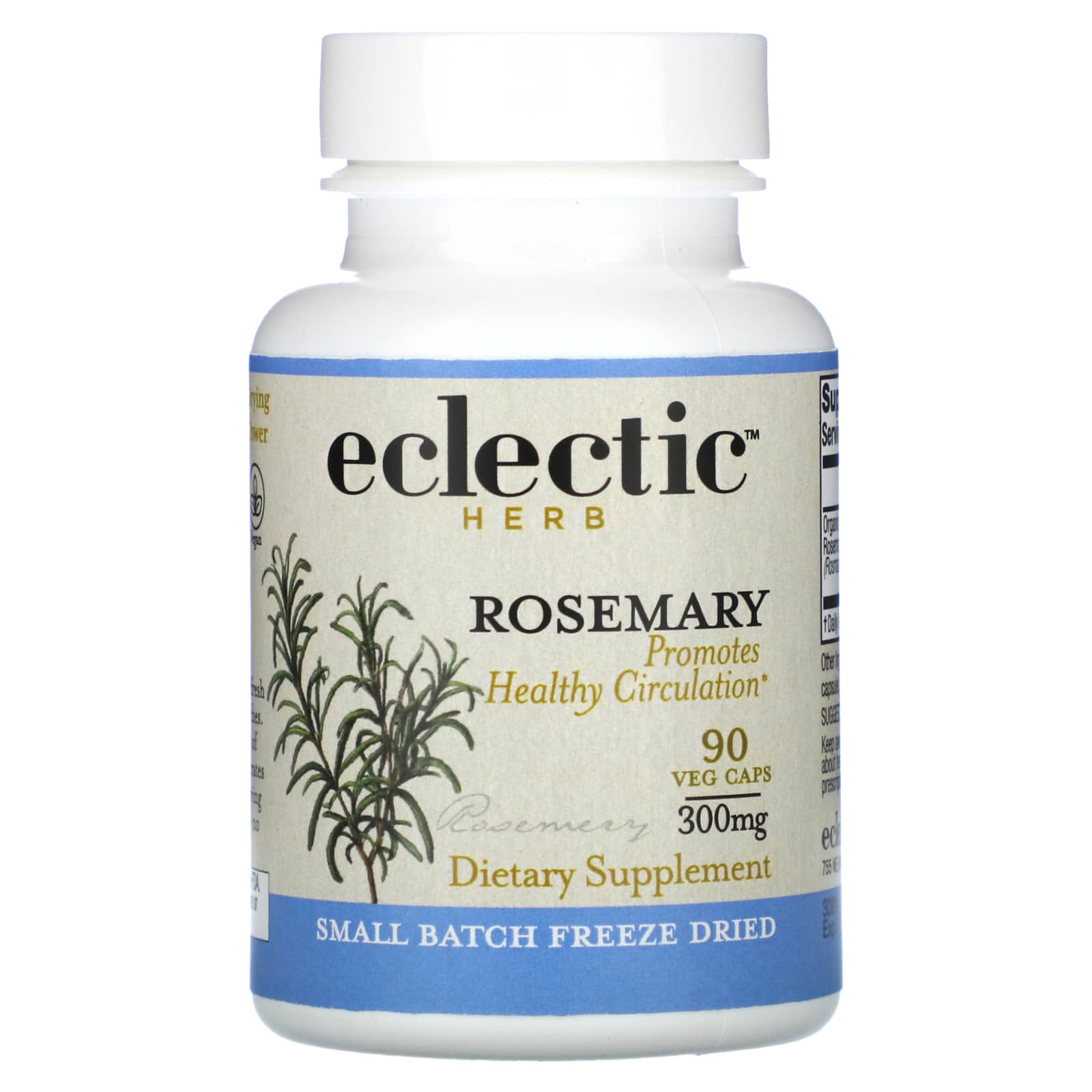 

Freeze Dried Rosemary, 300Mg, 90 Veggie Capsules
