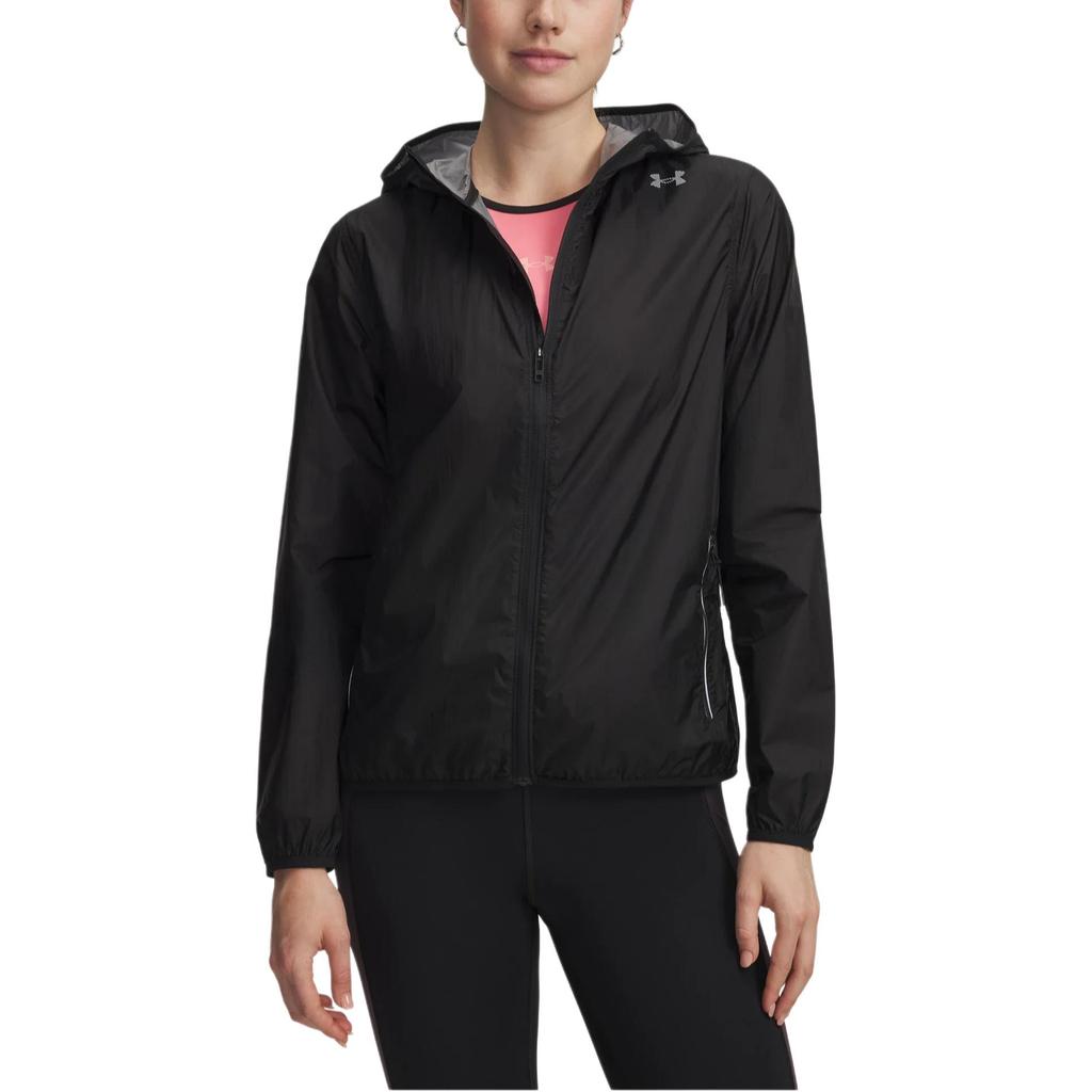 Under Armour Woven Hooded Zip Long Sleeve Jacket Women Jackets 6009500-001