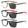 3 in 1 Photochromic Reading Eyeglasses + 100 to + 400 Reading Eyeglasse Female Men Retro Color Changing SunglassesFarsightednessG