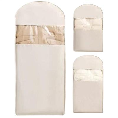 Coat Bags For Closet Storage Coat Storage Bag With Self-Compression Zipper Space-Saving Organizer For Home Travel Wedding