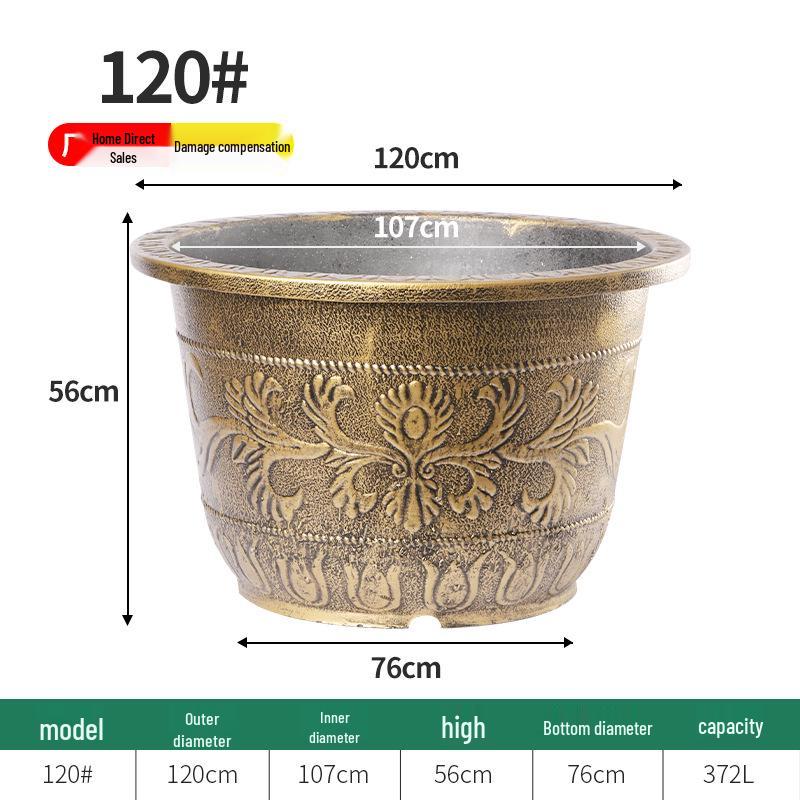 Large Thickened Outdoor Plastic Flower Pot for Trees, Water Lilies, and Lotus Plants