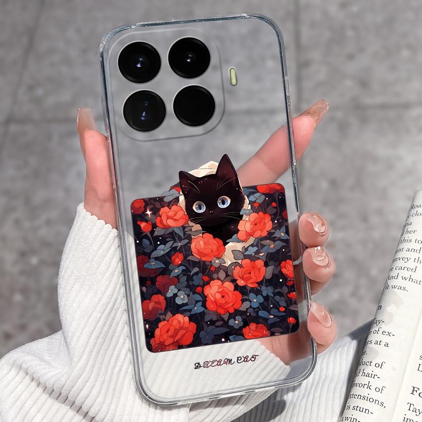 For Xiaomi 17T 17 Pro 17Max 17 Ultra Phone Case For Redmi 17C Redmi17 Lovely Bow Cartoon Lightweight Transparent TPU Bumper Scratch Resistance Housing