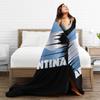 Argentina Argentinian National Flag Blankets Soft Warm Flannel Throw Blanket Bedspread for Bed Living room Picnic Travel Couch