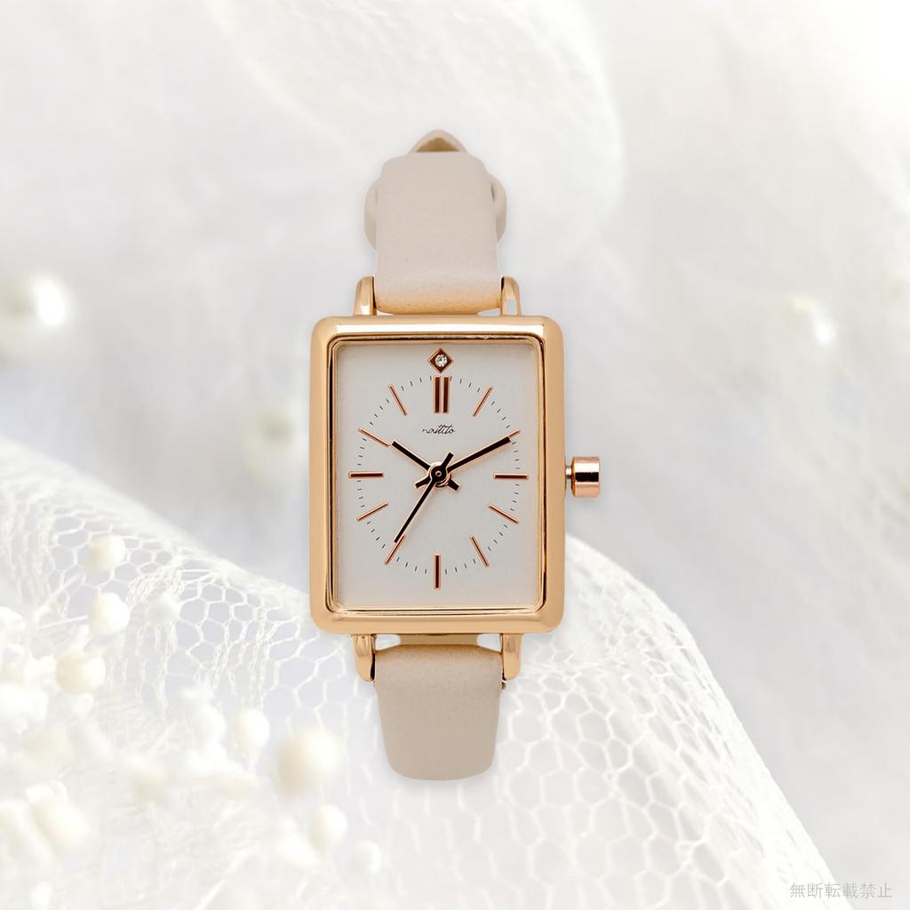 Fieldwork Women's Analog Watch with Leather Strap, White, GY075-1
