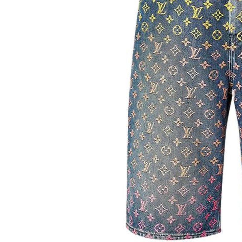 LOUIS VUITTON Denim Shorts Men's 1AB928