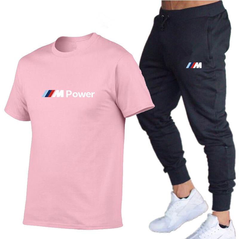 2023 Spring/Summer Cotton Short Sleeve & Long Pants Sports Set - Breathable, Versatile, Customizable