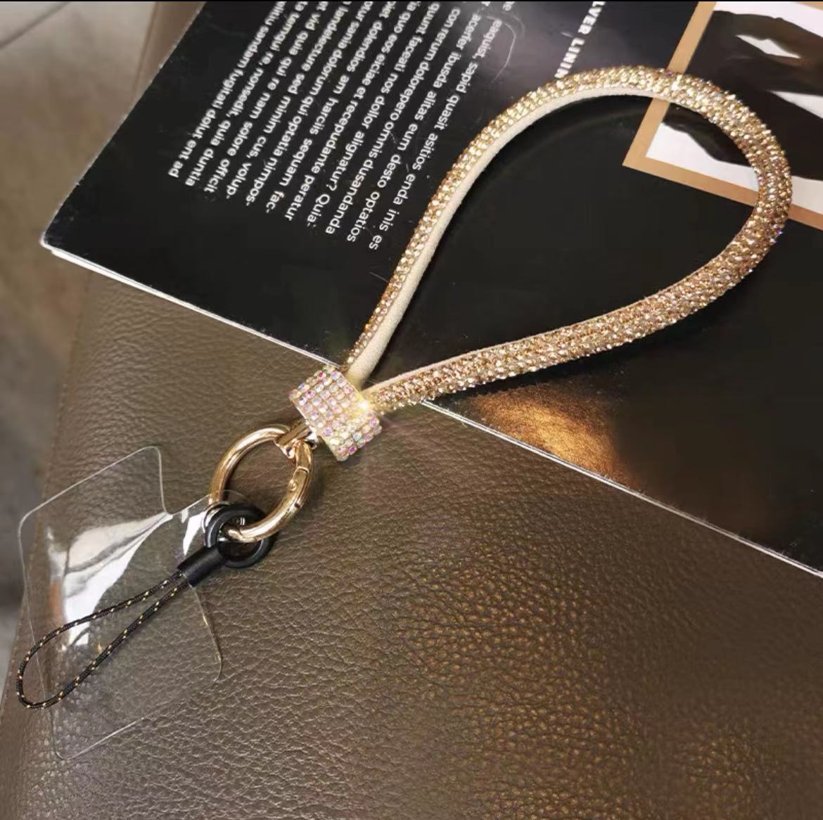 

Gorgeous Flash Diamond Mobile Phone Universal Lanyard Wrist Strap Colorful Hand Rope Mobile Phone Anti-Loss Safety Short Rope Polyester / Nylon