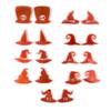 Halloween Geometric Witch Hat Earring Epoxy Resin Silicone Mold Luggage Bag Tags Casting Molds with Hole for DIY Crafts