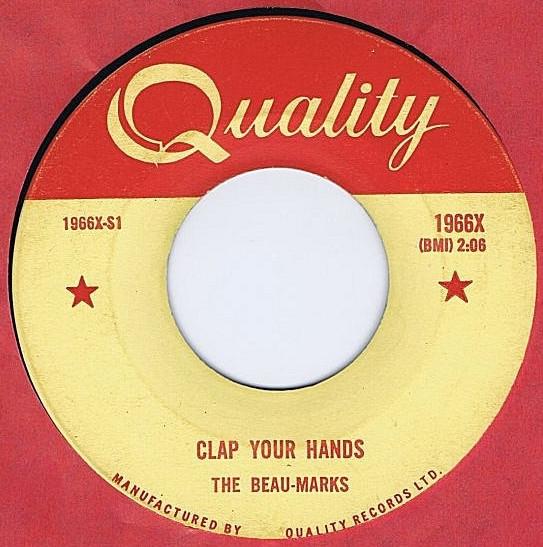 

7inch Record BEAU MARKS - Clap Your Hands 1966X Quality 1960 Canada Rock Used