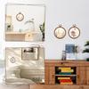 M-Modern-Circular 3 Inch Embroidery Hoops,12 Pcs Wood Rubber Frame For Sewing,Craft DIY Hanging Gifts