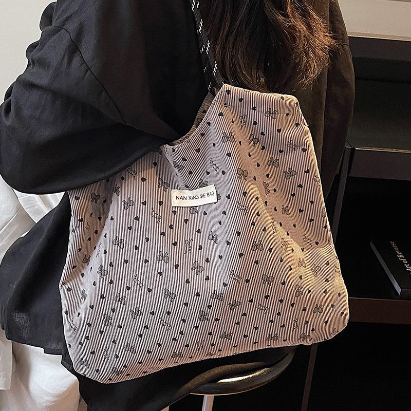 Lazy Style Large-capacity Single-shoulder Tote Bag for Student Commuting To Class