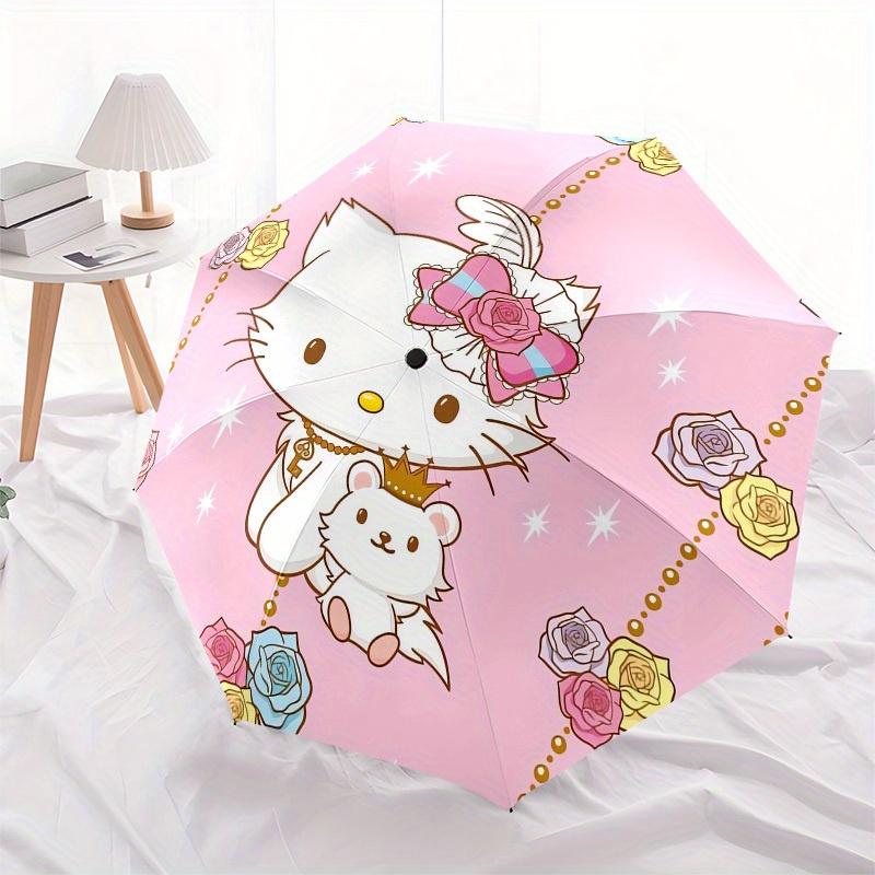 1pc Hello Kitty Royal Celebration Umbrella with Plastic Handle,Suitable for All Seasons Home Travel Outdoor UmbrellaSanlio678