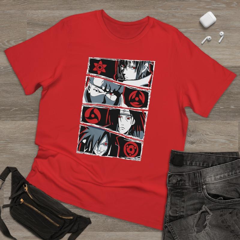 Cotton Anime Merchandise Latest Summer Naruto Character Splash Style Tshirt Casual Short Sleeves for Adults and Children